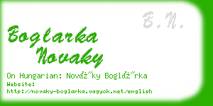 boglarka novaky business card